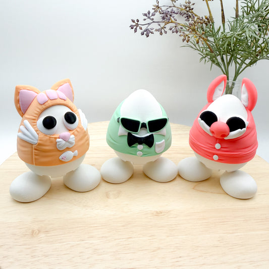 Easter Eggs With Costumes - Adorable Easter Decor