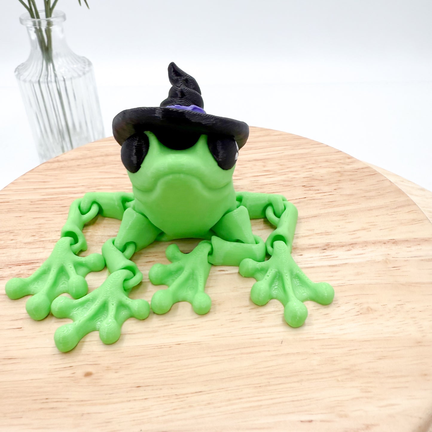 Flexi Witch Frog Figurine