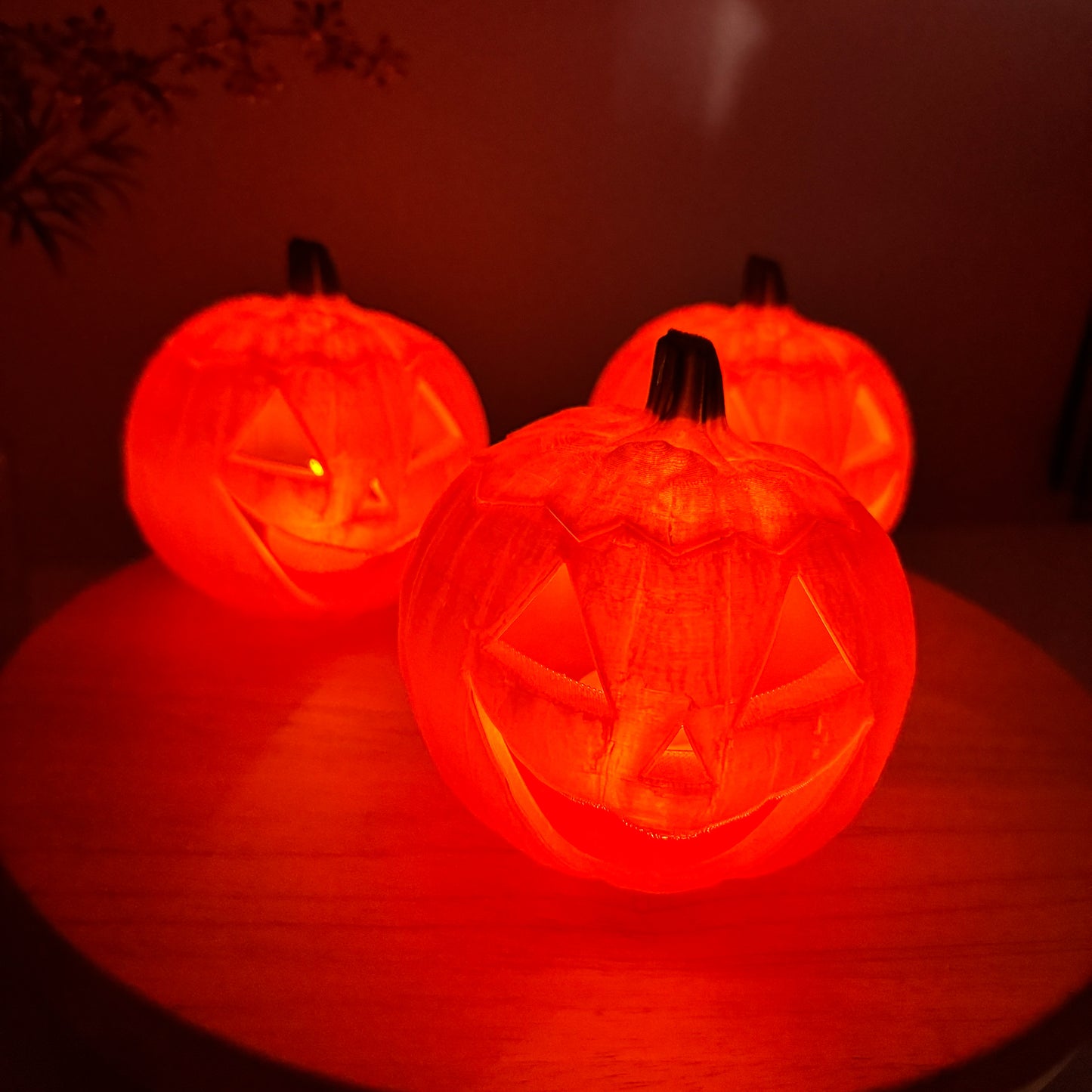 Glowing Pumpkin Jack-o’-lantern 3D Printed Decor