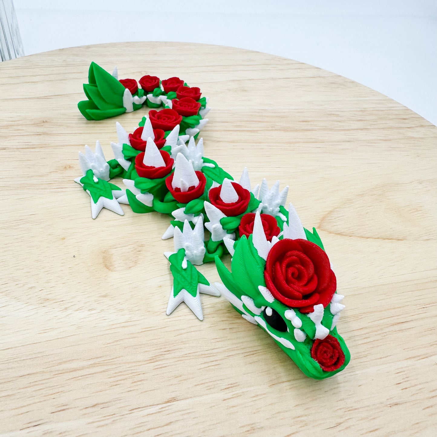 Rose Dragon 3D Printed Valentine’s Day Special Edition Figurine