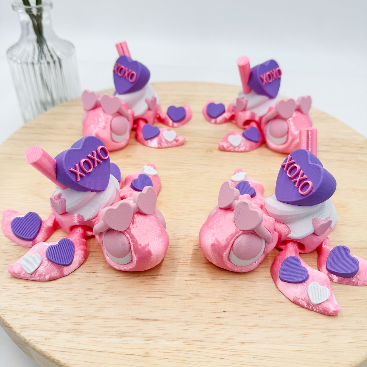 Candy Heart Turtle 3D Printed Collectible Figurine