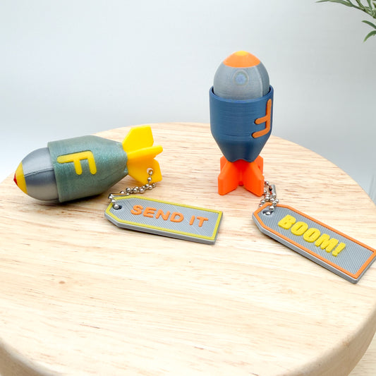 F Bomb Clickie Collectible Keychain - Pack of 2