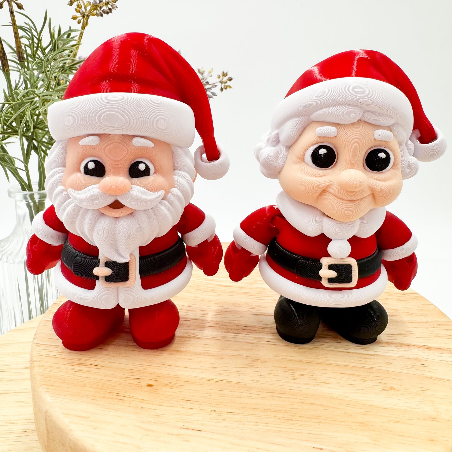 Santa Claus & Mrs Claus Figurines Holiday Home Decor