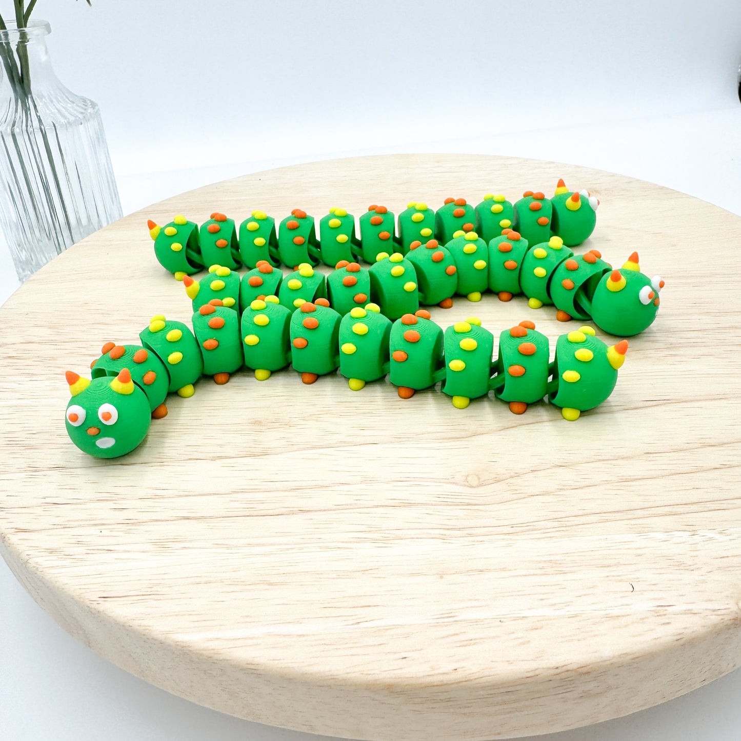 3D Printed Flexi Caterpillar Figurine