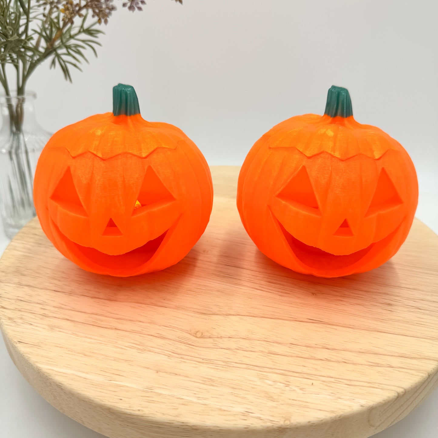 Glowing Pumpkin Jack-o’-lantern 3D Printed Decor