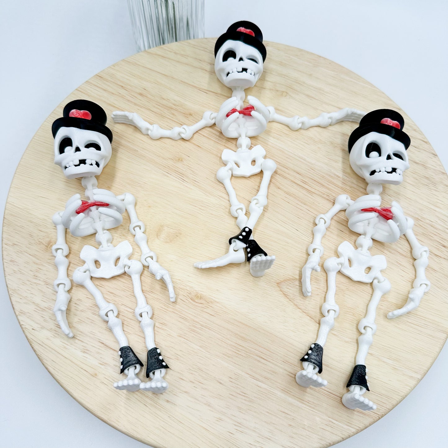 Flexi Skeleton Valentine’s Day Dapper Skeleton Figurine