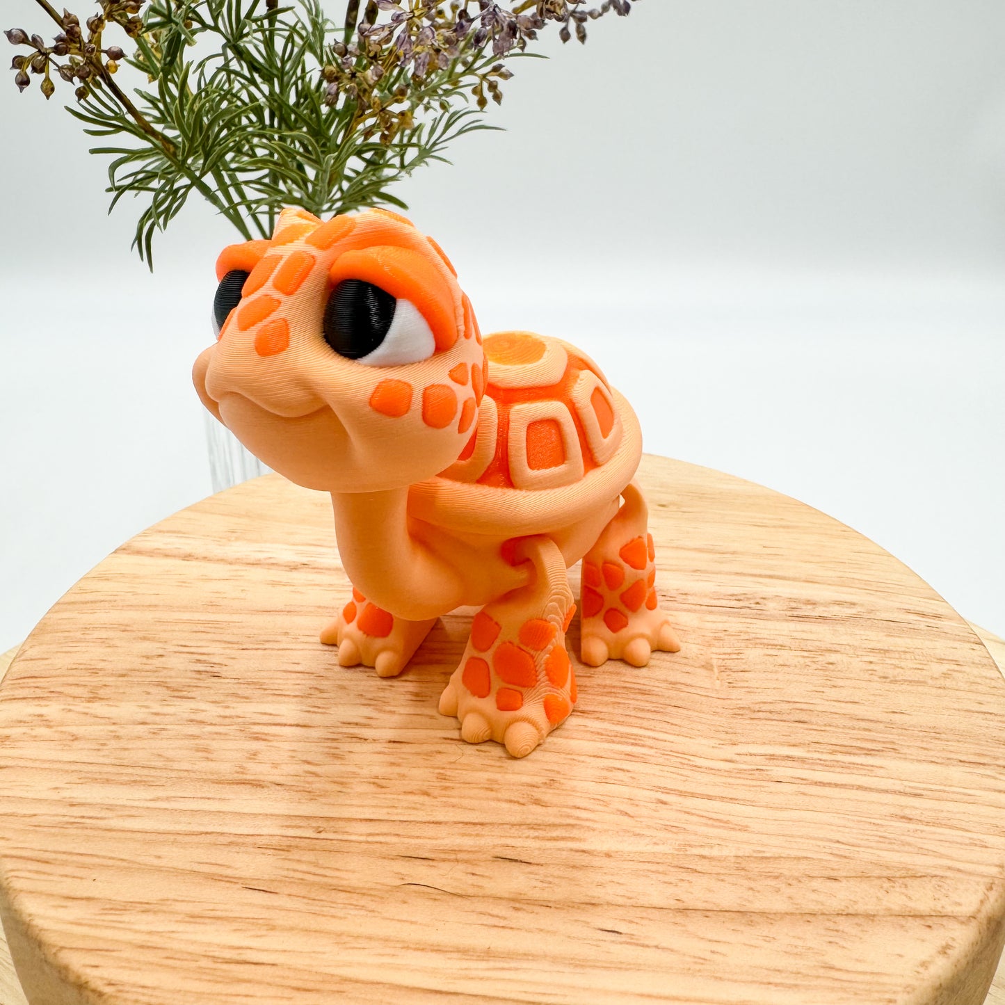 3D Printed Standing Turtle Decor Figurine