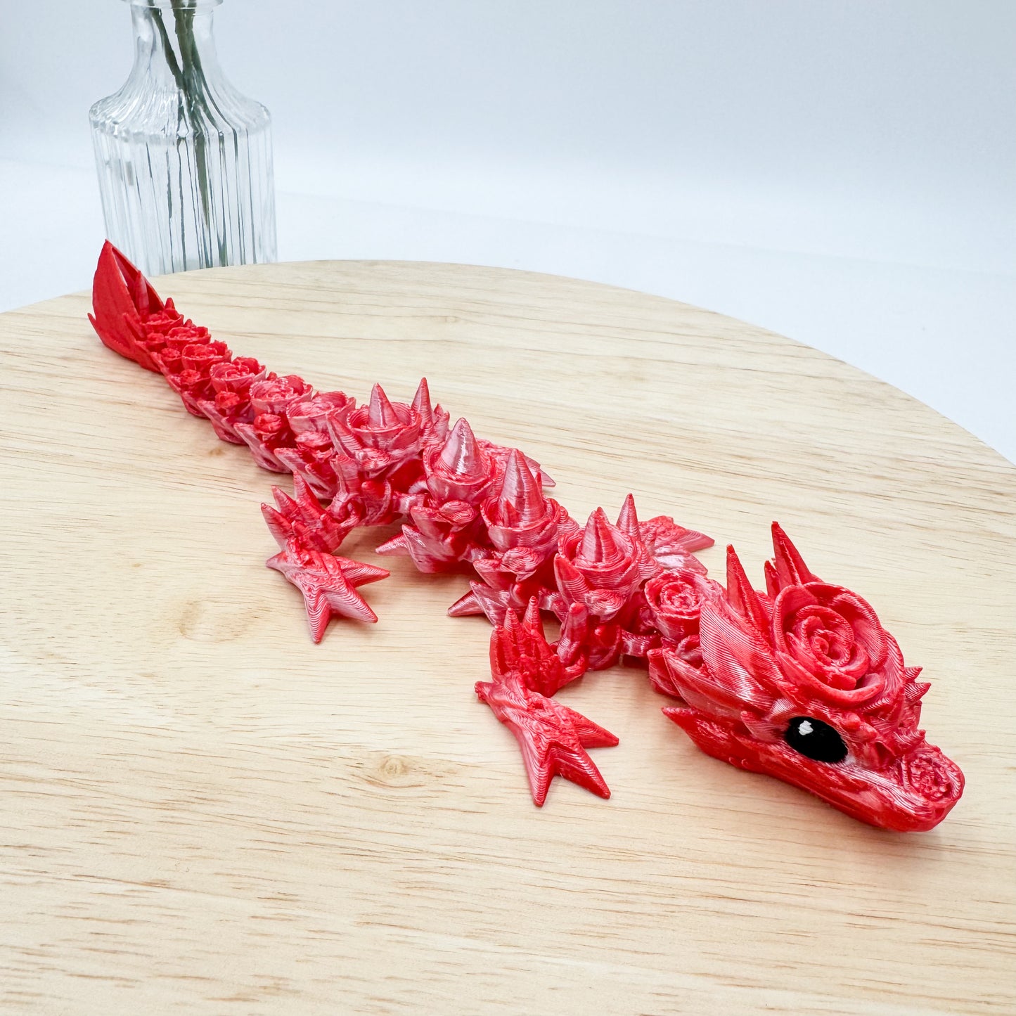 Rose Dragon 3D Printed Valentine’s Day Special Edition Figurine