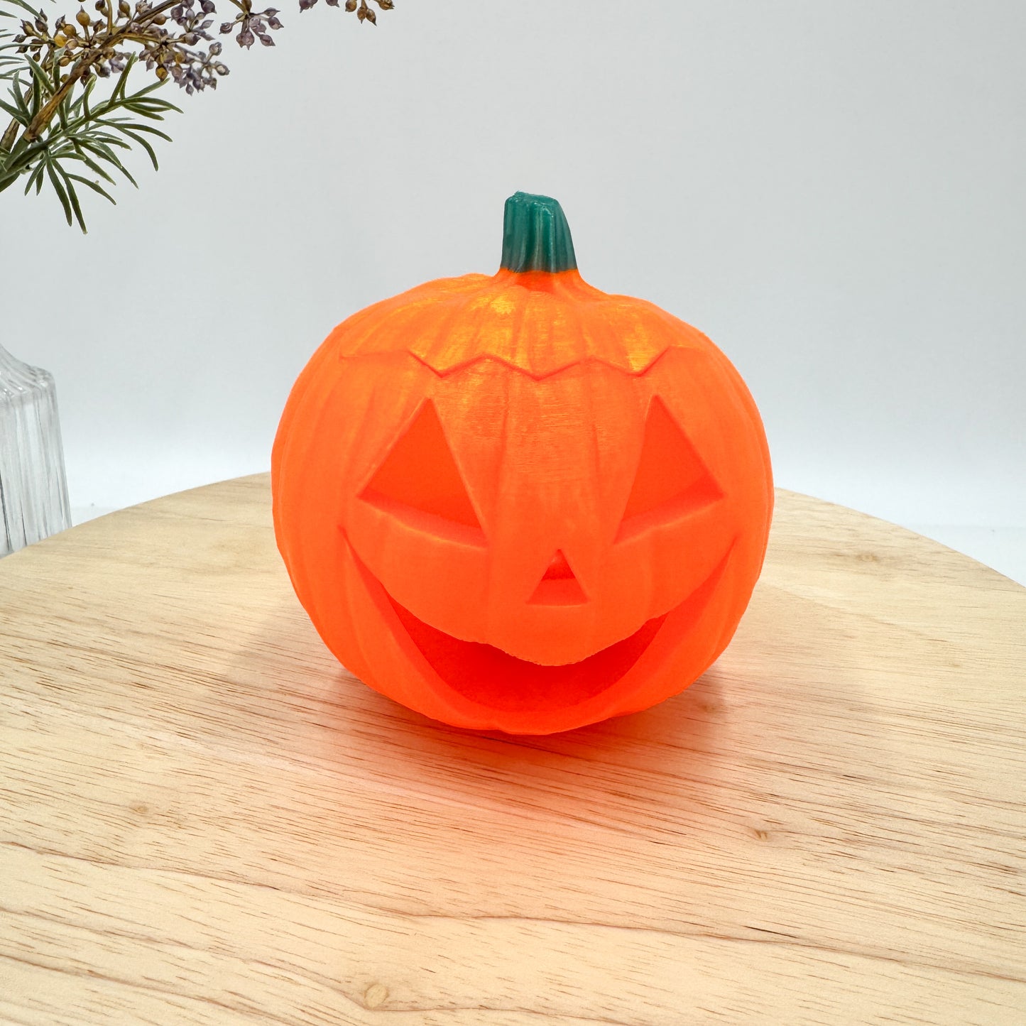 Glowing Pumpkin Jack-o’-lantern 3D Printed Decor