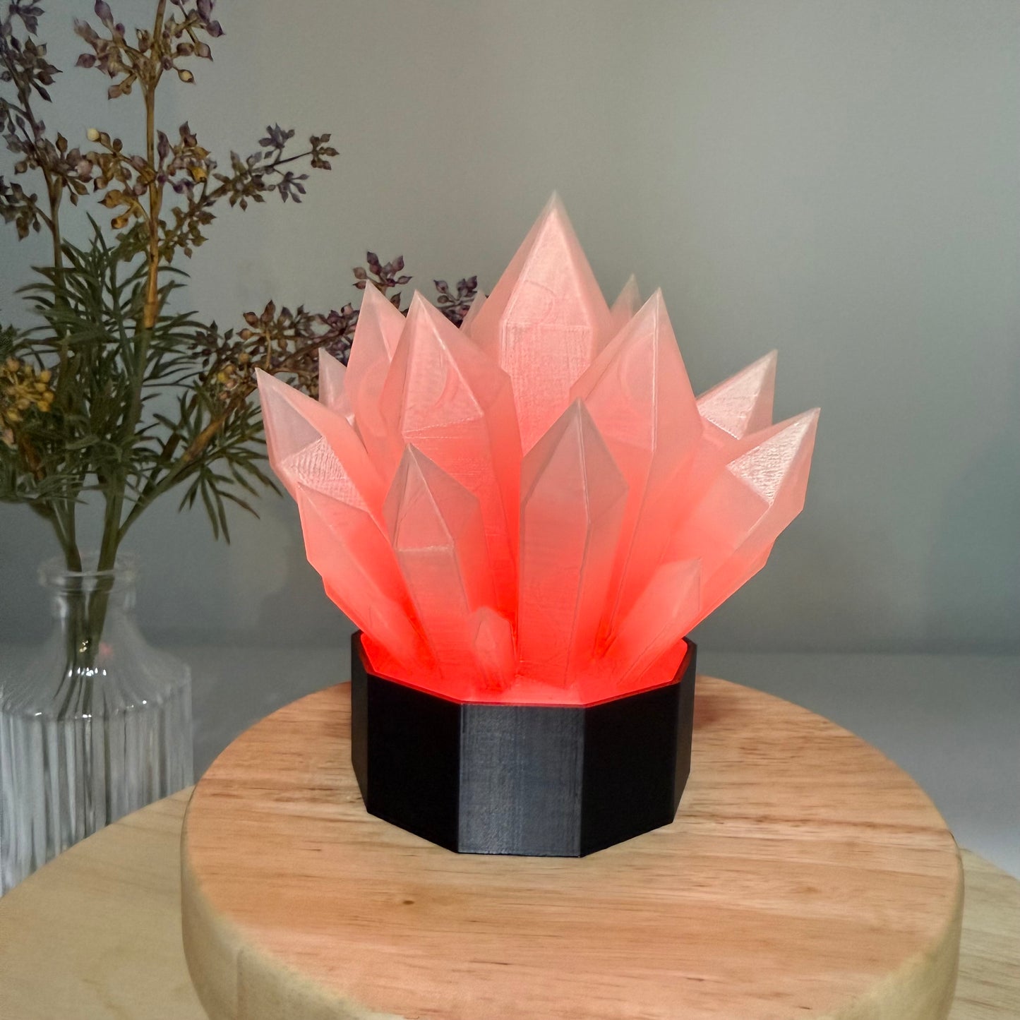 Light Up Crystal Desk Shelf Decor