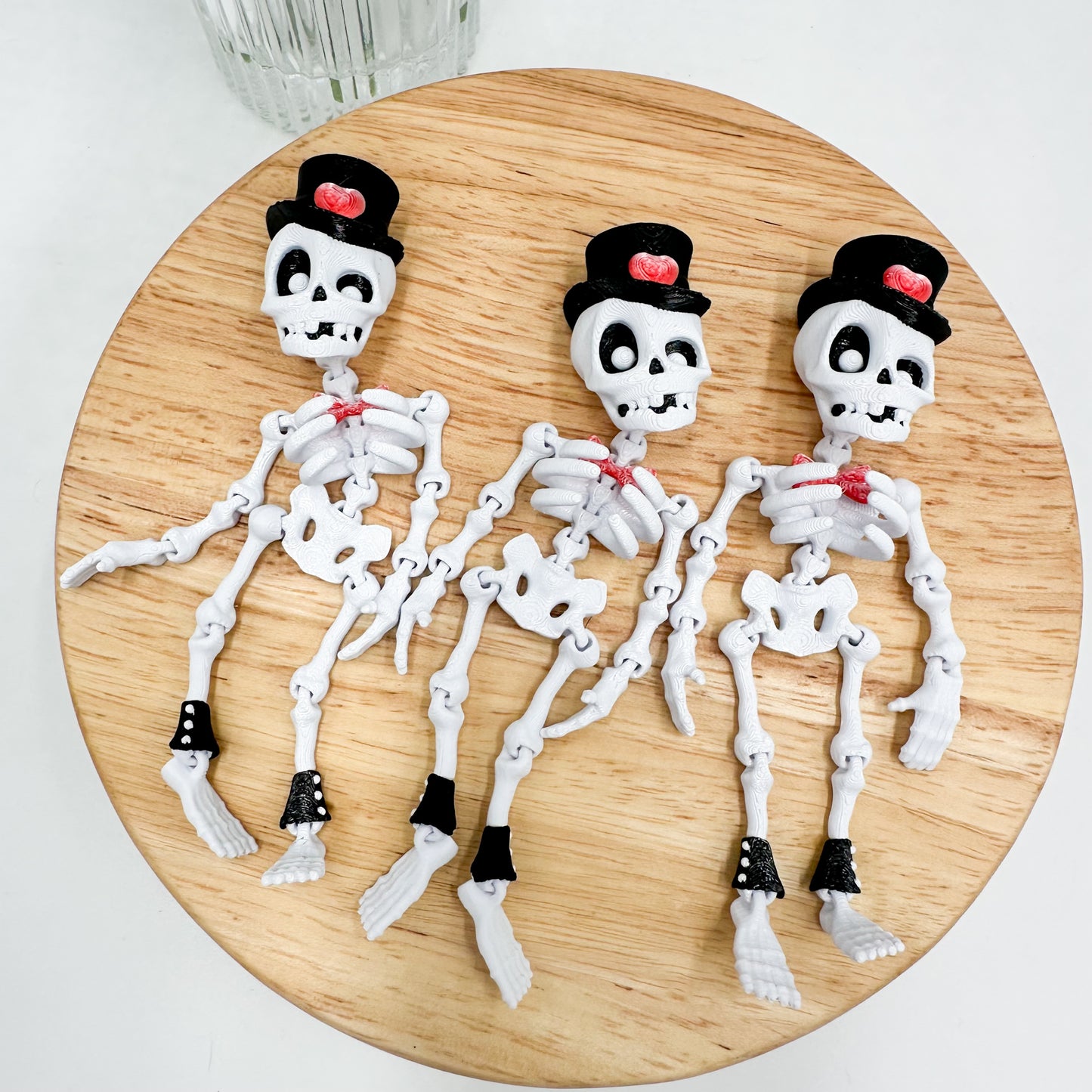 Flexi Skeleton Valentine’s Day Dapper Skeleton Figurine