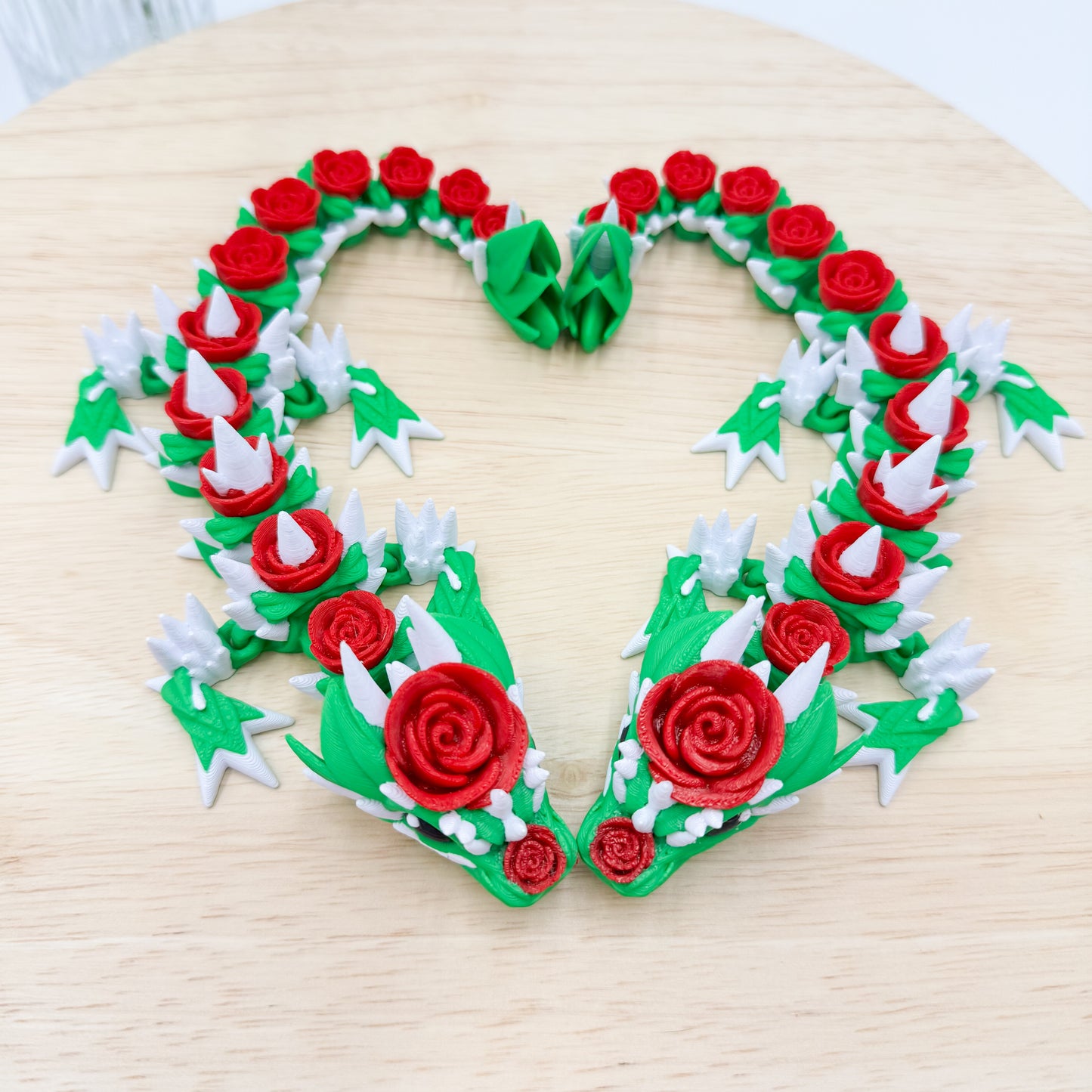 Rose Dragon 3D Printed Valentine’s Day Special Edition Figurine