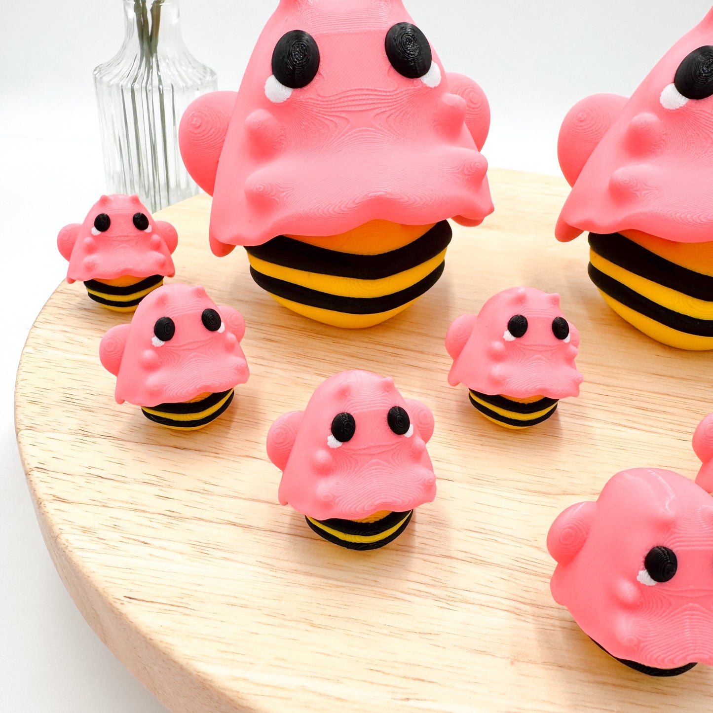 Pink “Boo Bee” Ghost Bee Figurine for Breast Cancer Awareness