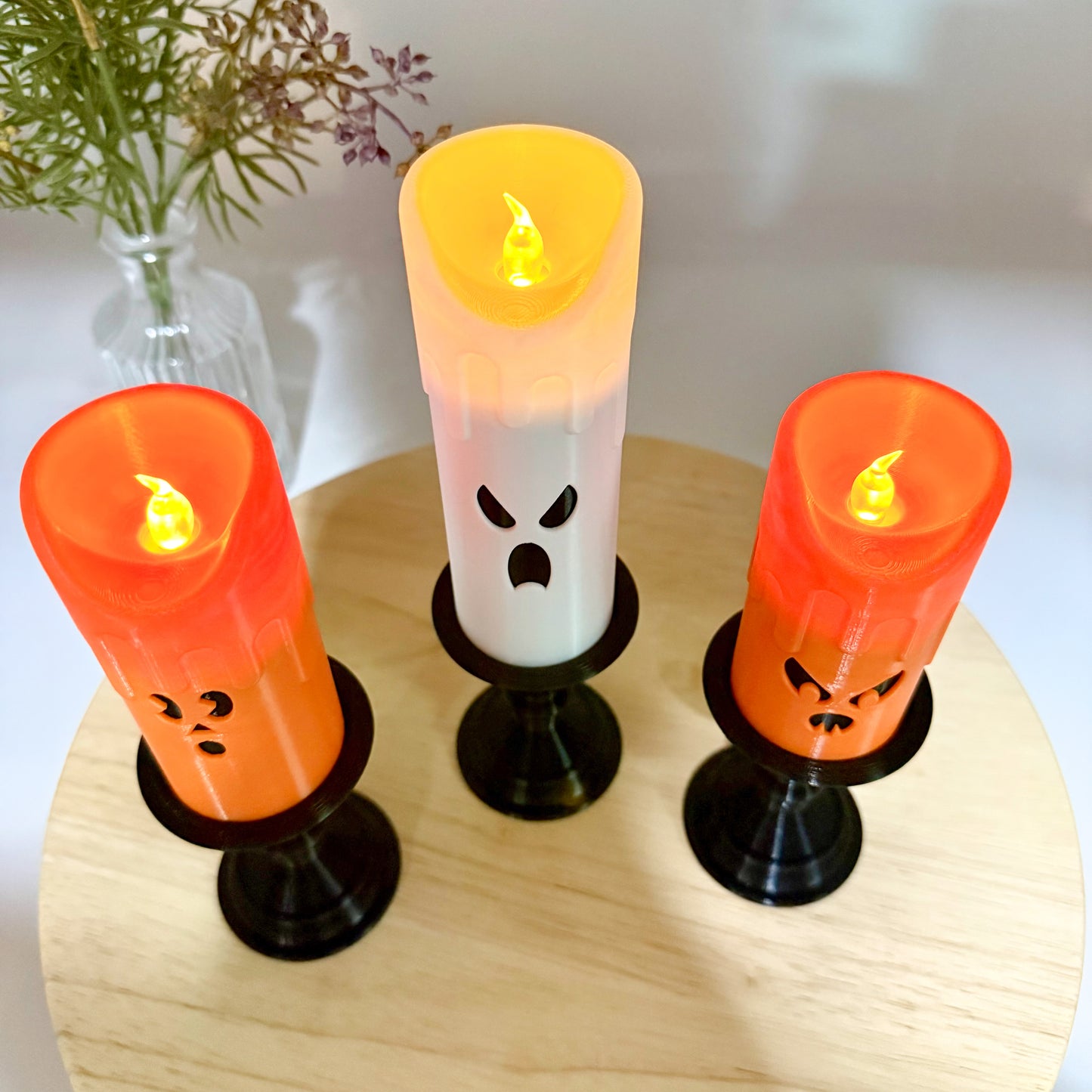 Spooky Candlestick Halloween Decor