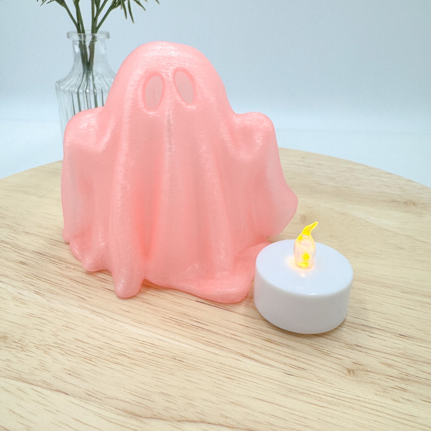 Small Light Up Ghost Halloween Decoration
