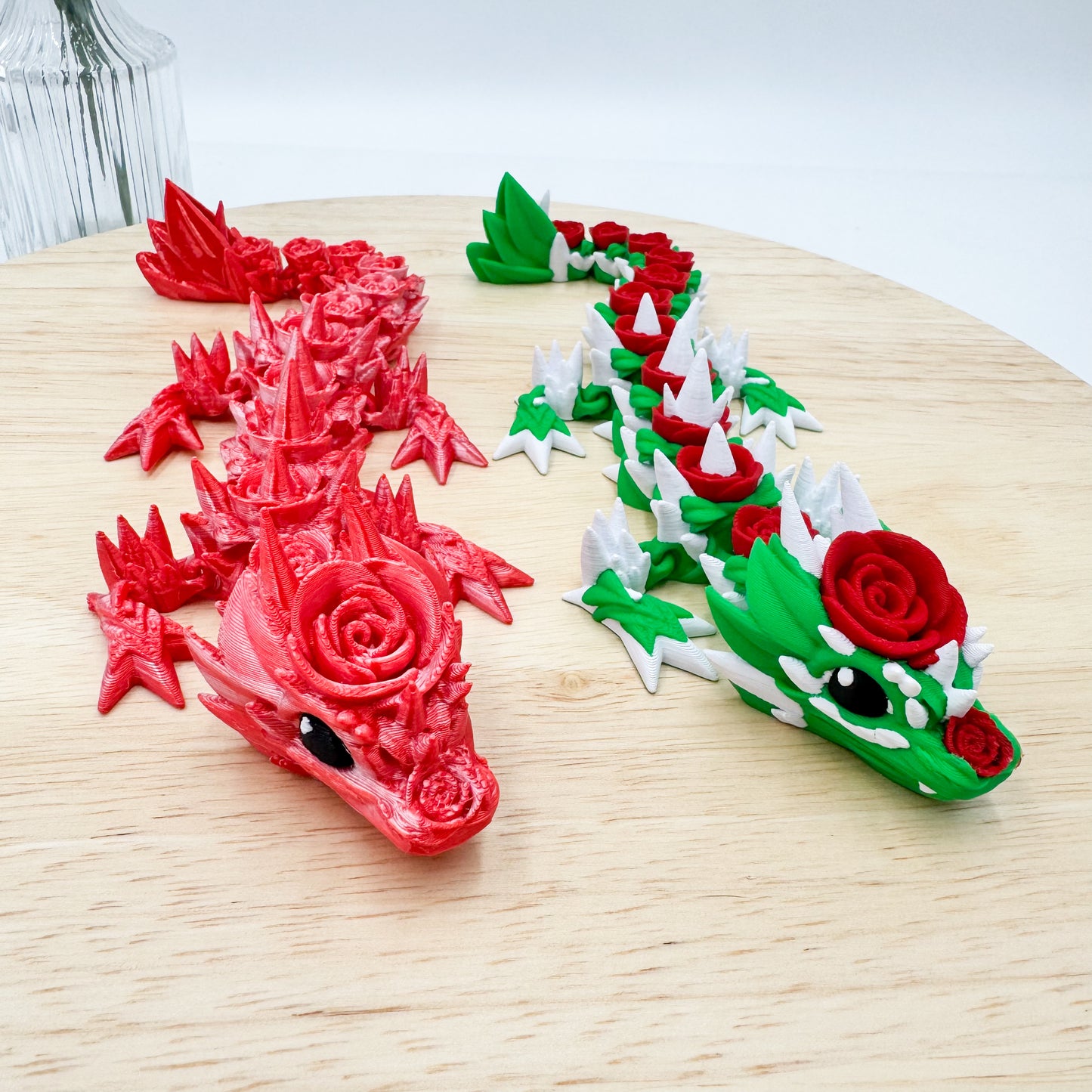 Rose Dragon 3D Printed Valentine’s Day Special Edition Figurine