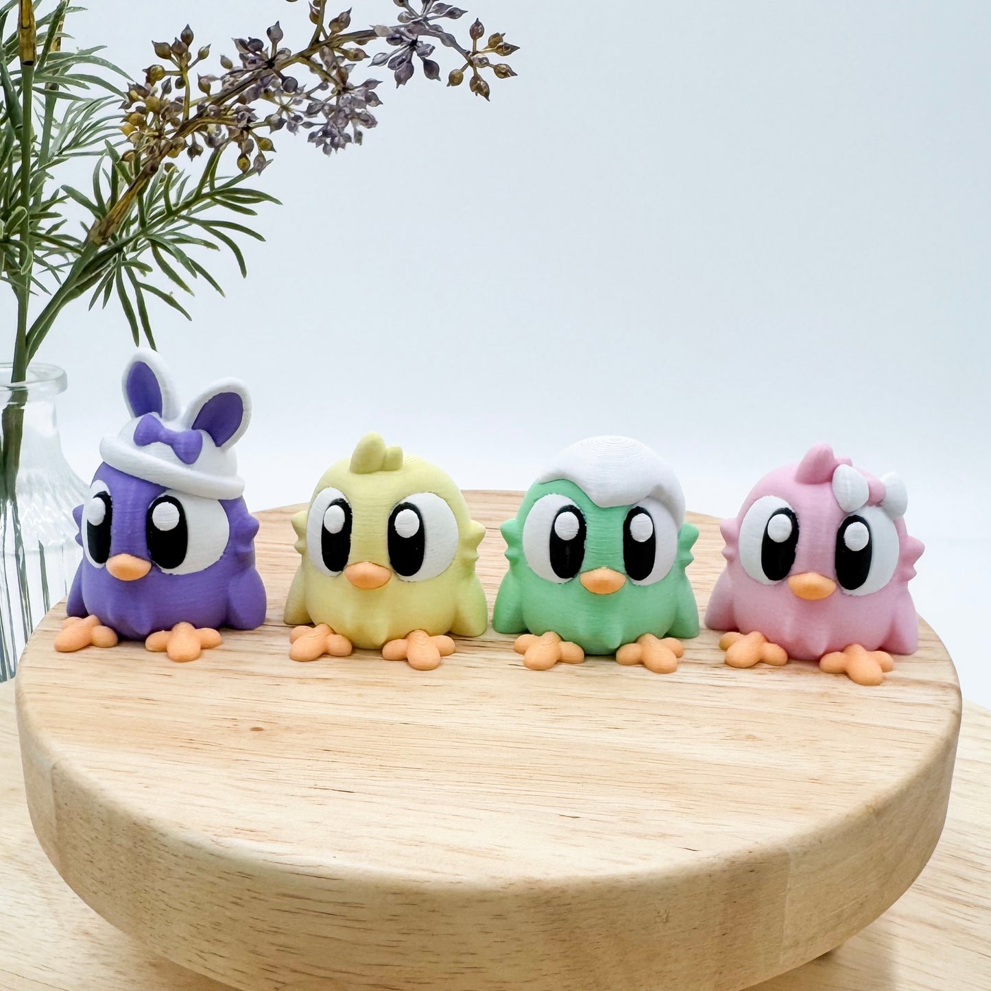 Easter Chicks 4-Pack Easter Decor