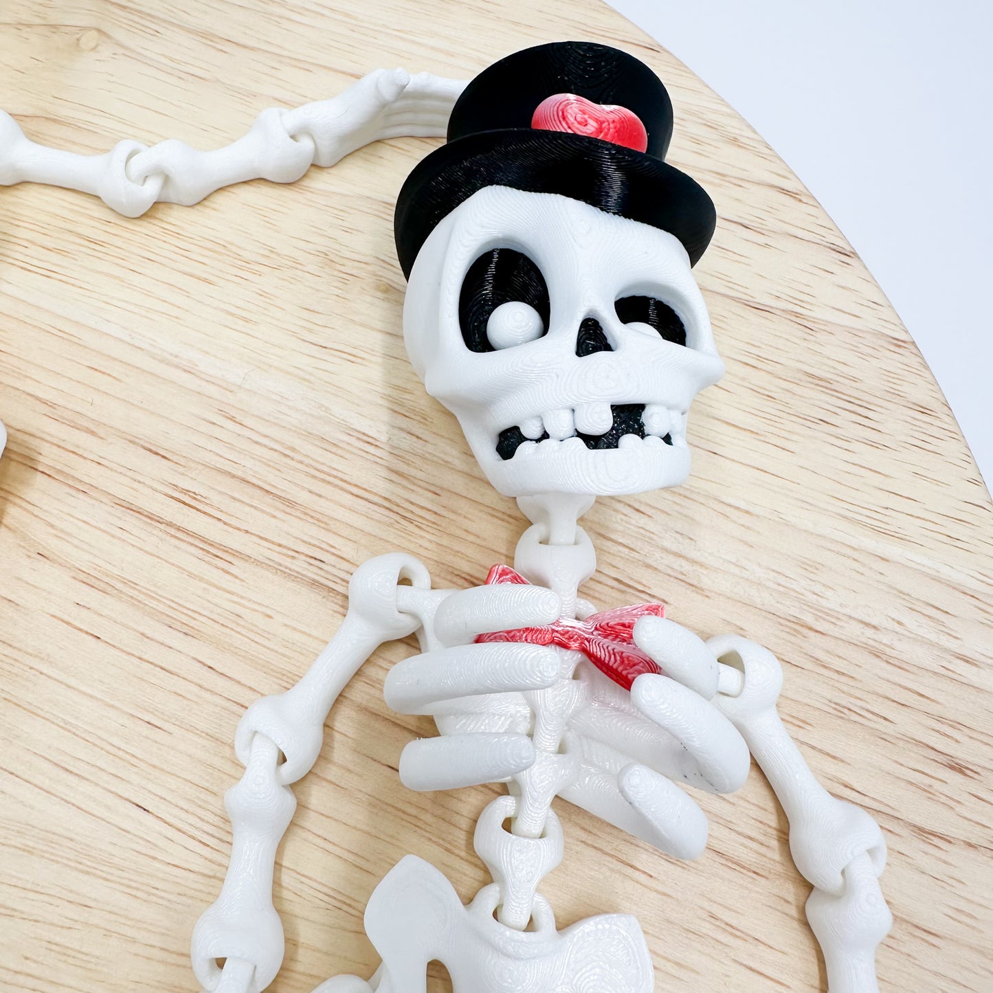 Flexi Skeleton Valentine’s Day Dapper Skeleton Figurine