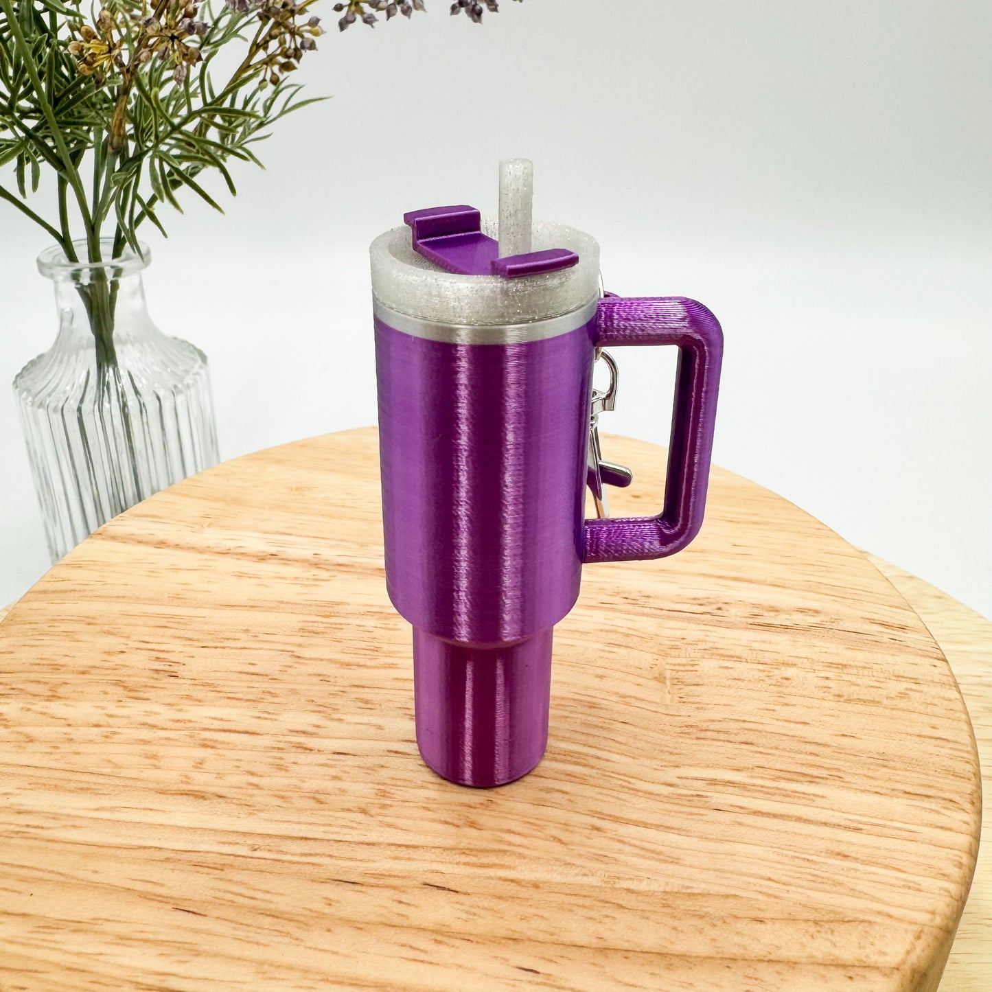 Tumbler Cup Chapstick Holder Keychain Gift
