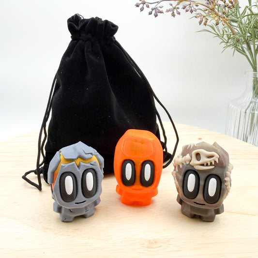 3D Printed Blob Lab Rocks Mini Cactus Mushroom plants collectible