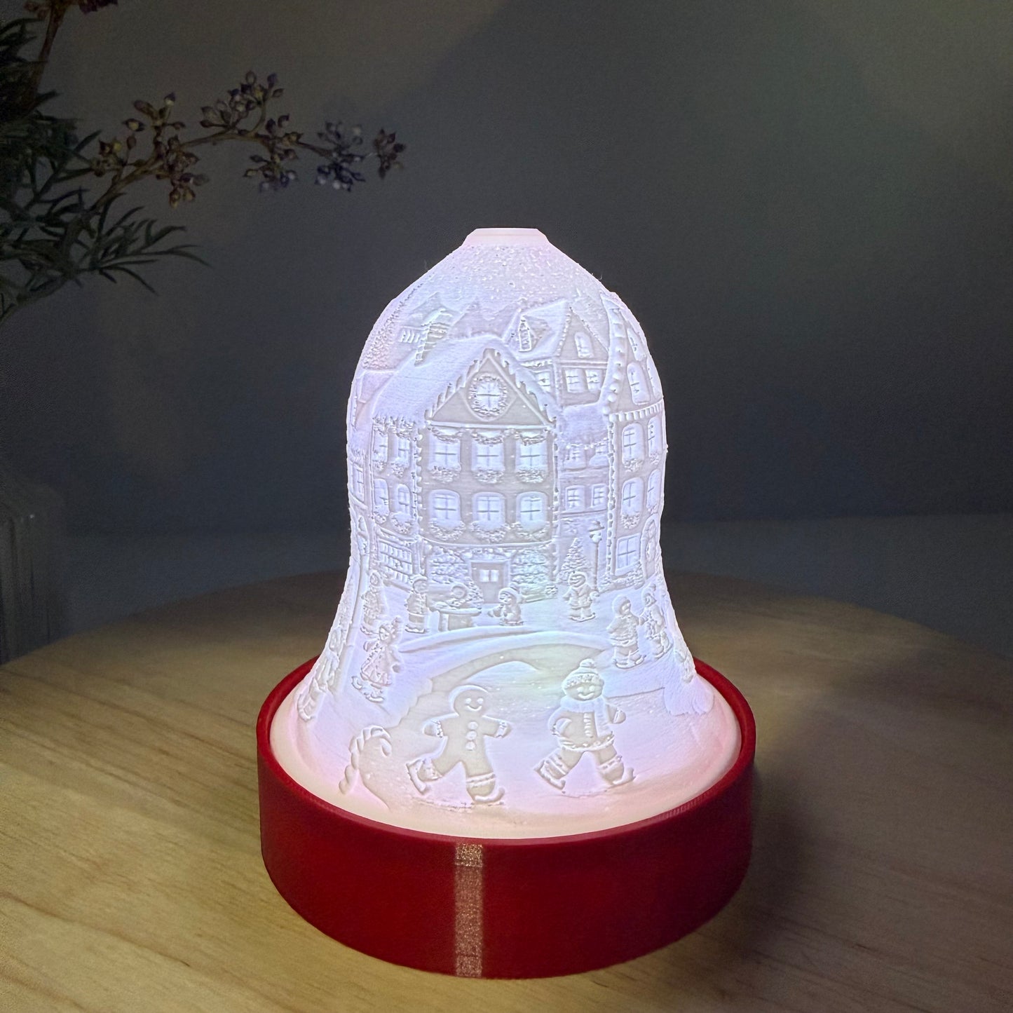 3D Printed Light Up Holiday Bell