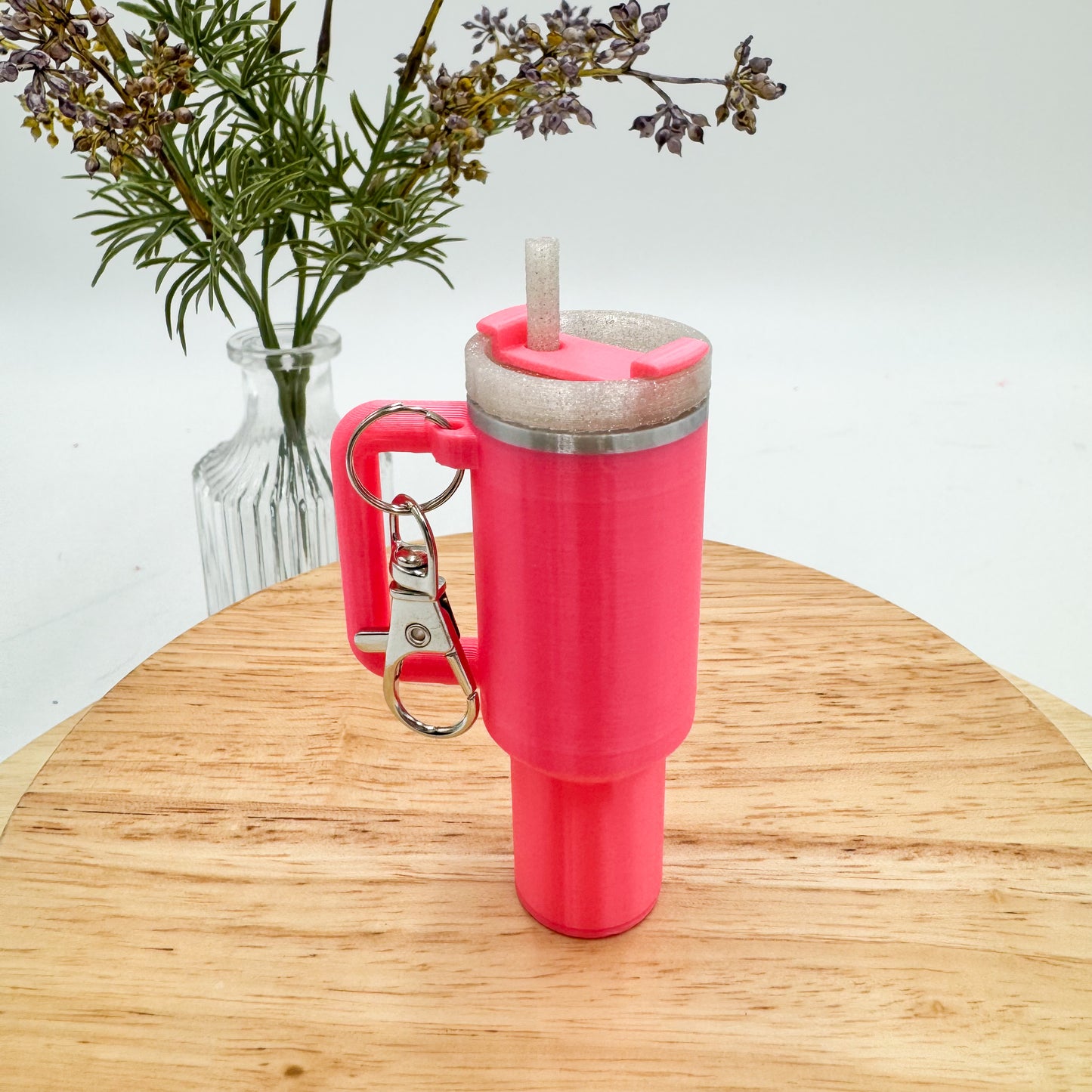 Tumbler Cup Chapstick Holder Keychain Gift