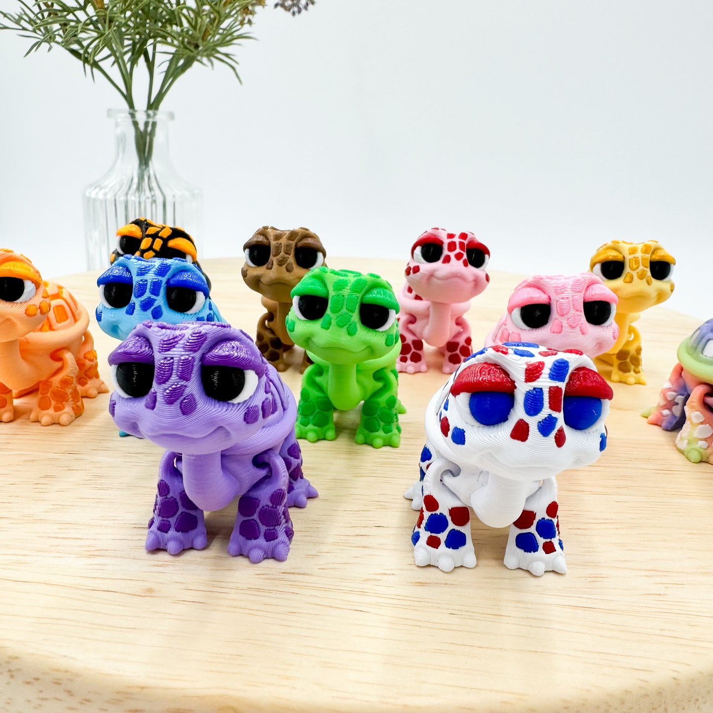 Mini Standing Turtle Tortoise 3D Printed Figurine