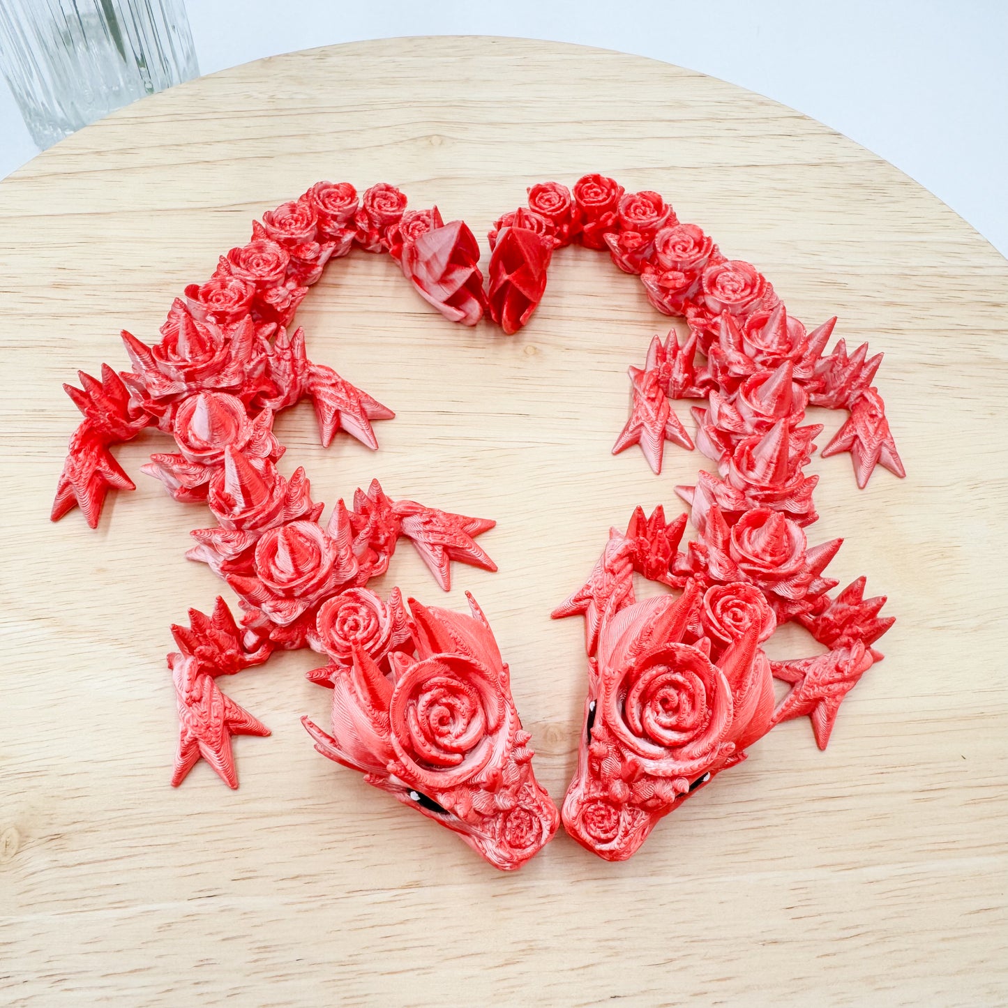 Rose Dragon 3D Printed Valentine’s Day Special Edition Figurine