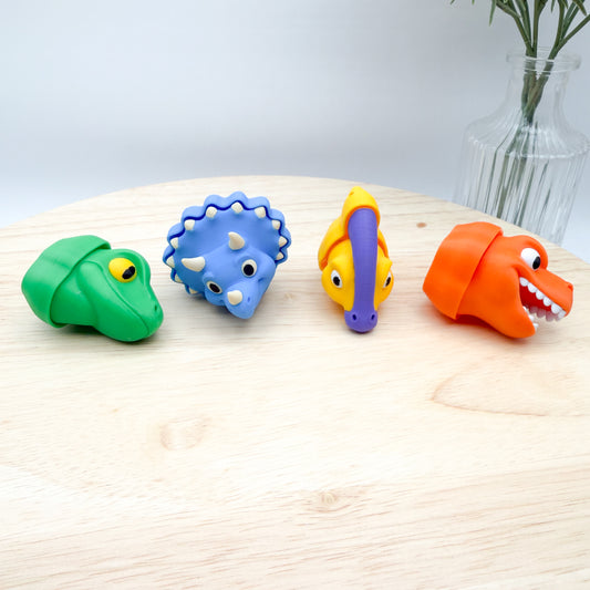 Dinosaur Clickers - Set of 4 Collectibles