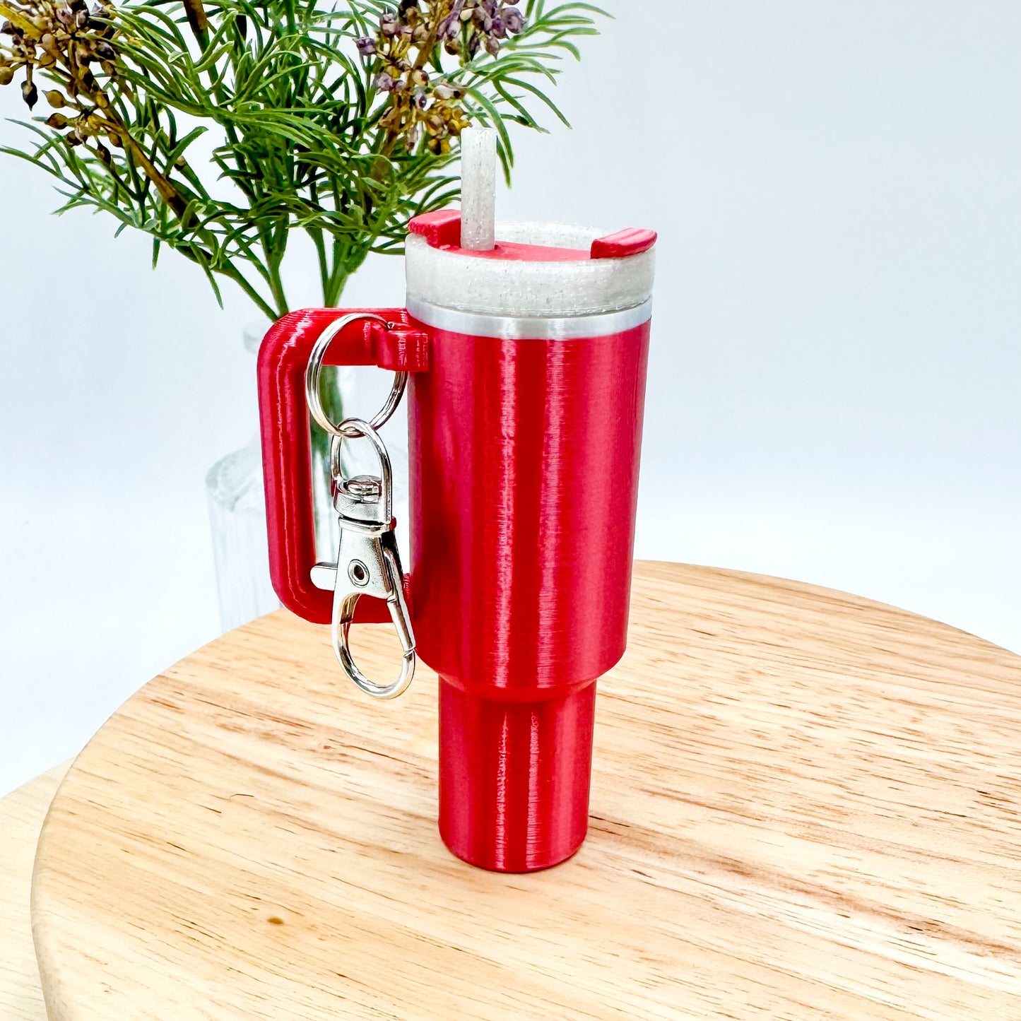 Tumbler Cup Chapstick Holder Keychain Gift