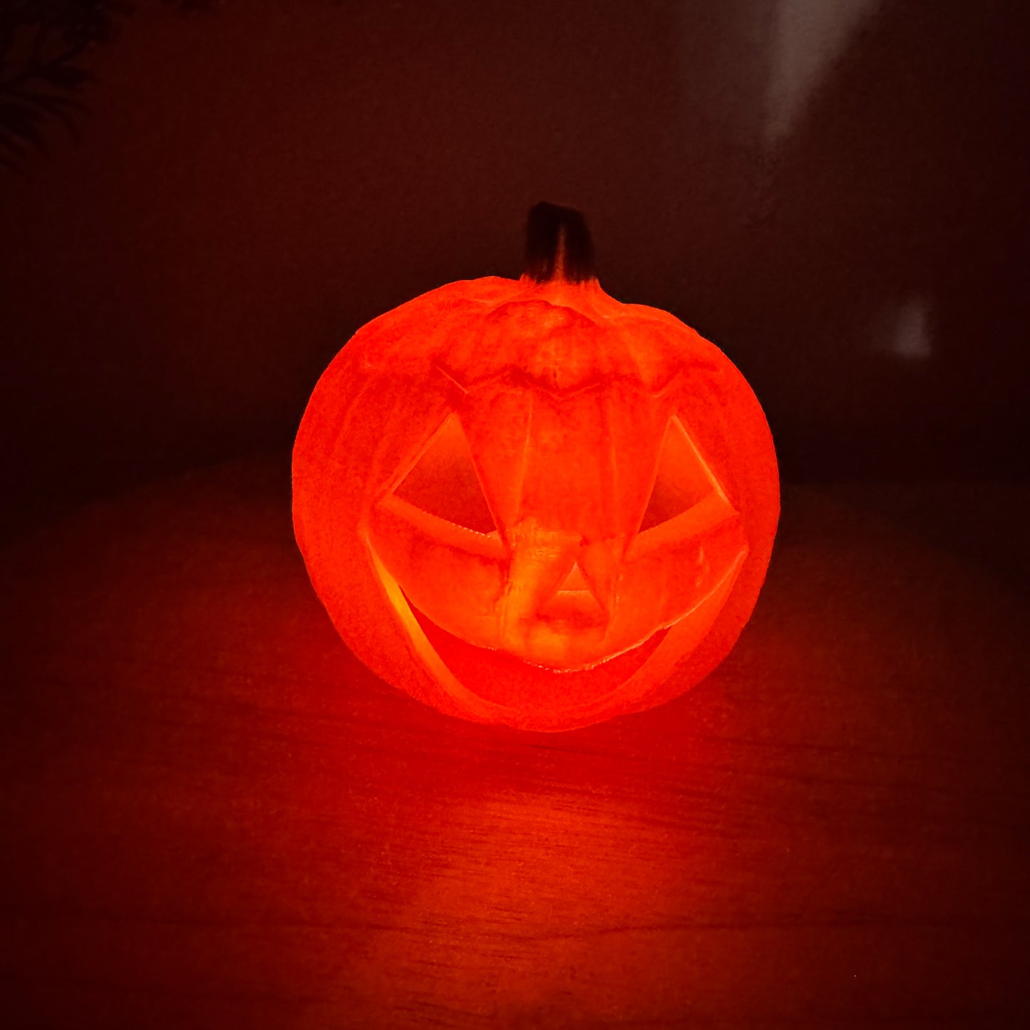 Glowing Pumpkin Jack-o’-lantern 3D Printed Decor
