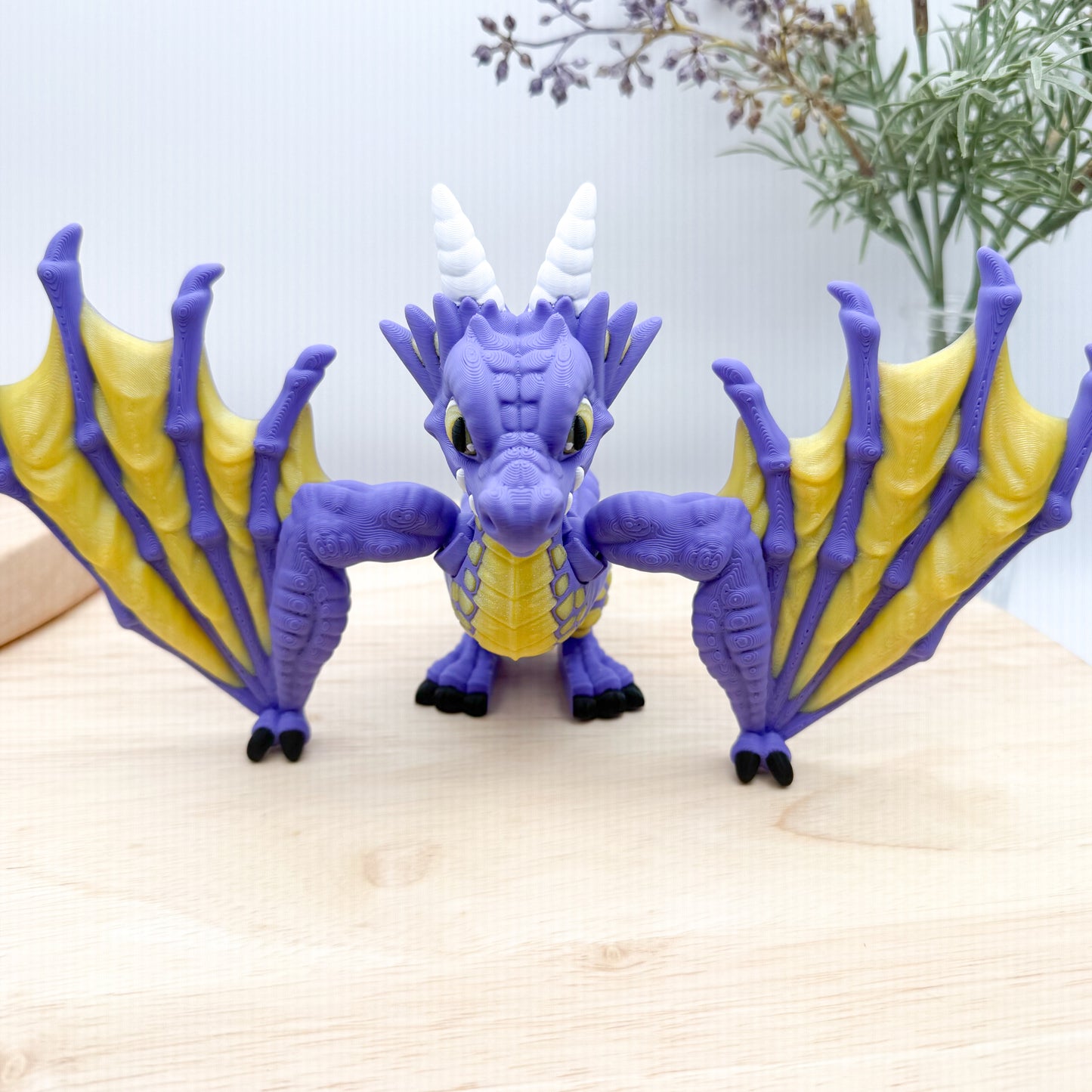 Colorful Wyvern Dragon Collectible Figurine
