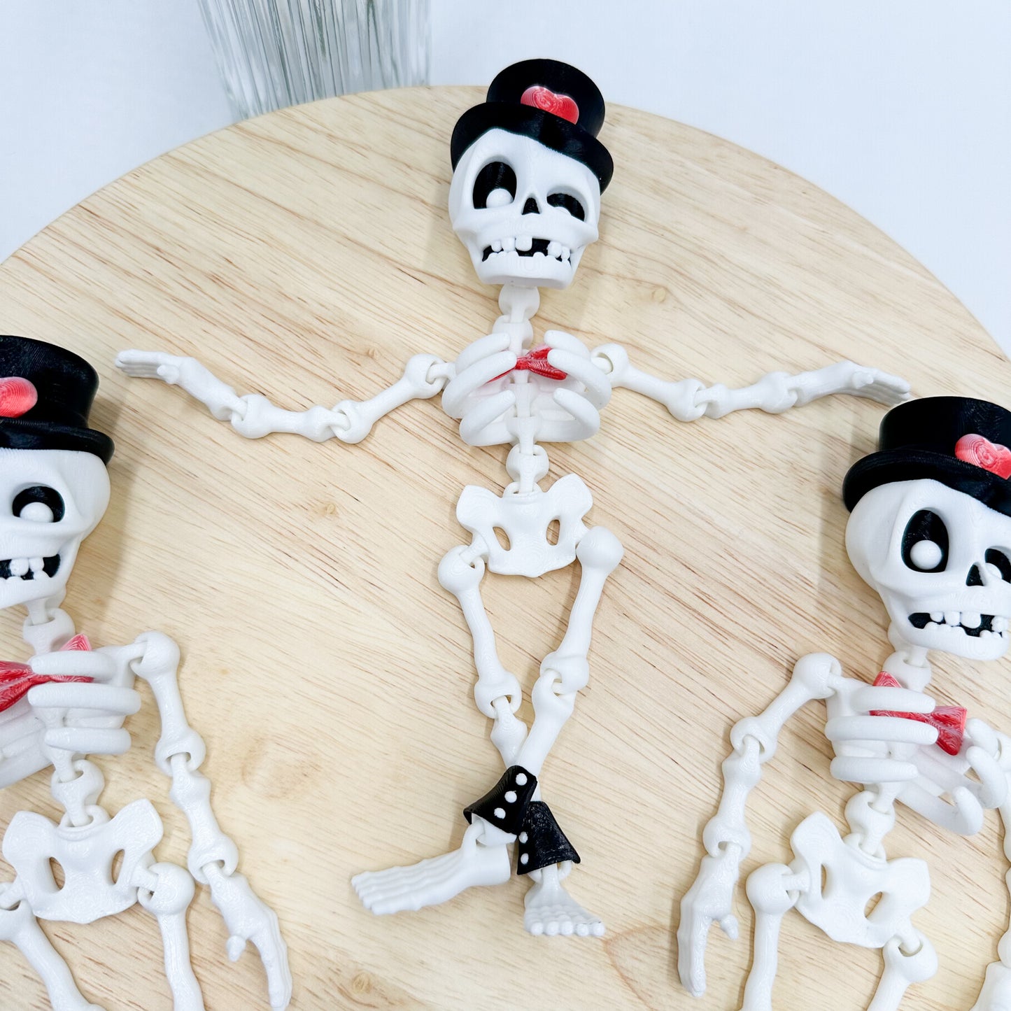 Flexi Skeleton Valentine’s Day Dapper Skeleton Figurine