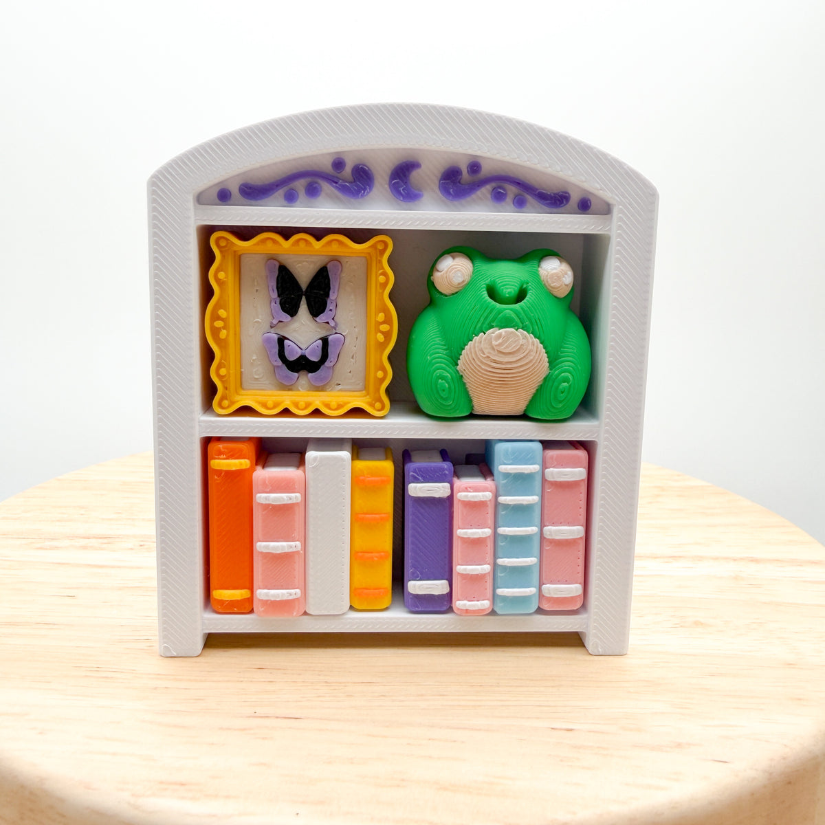 Bookshelf & Greenhouse Book Lover Clickie 3D Printed Fidget