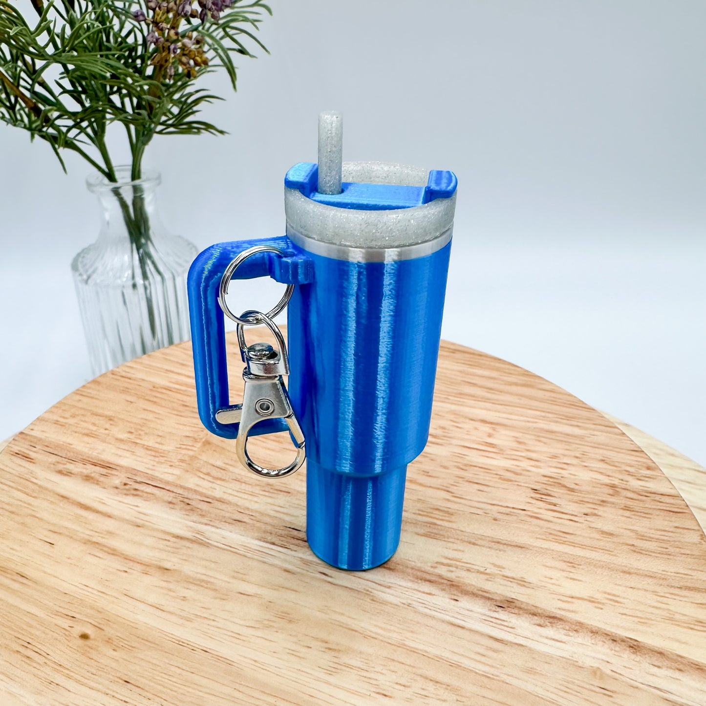 Tumbler Cup Chapstick Holder Keychain Gift