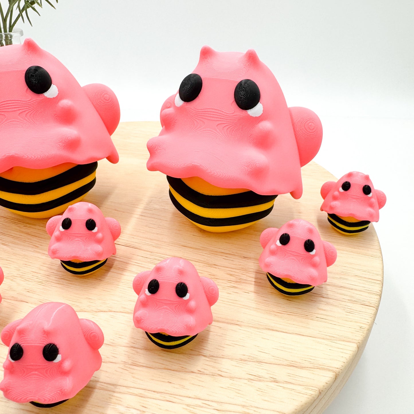 Pink “Boo Bee” Ghost Bee Figurine for Breast Cancer Awareness