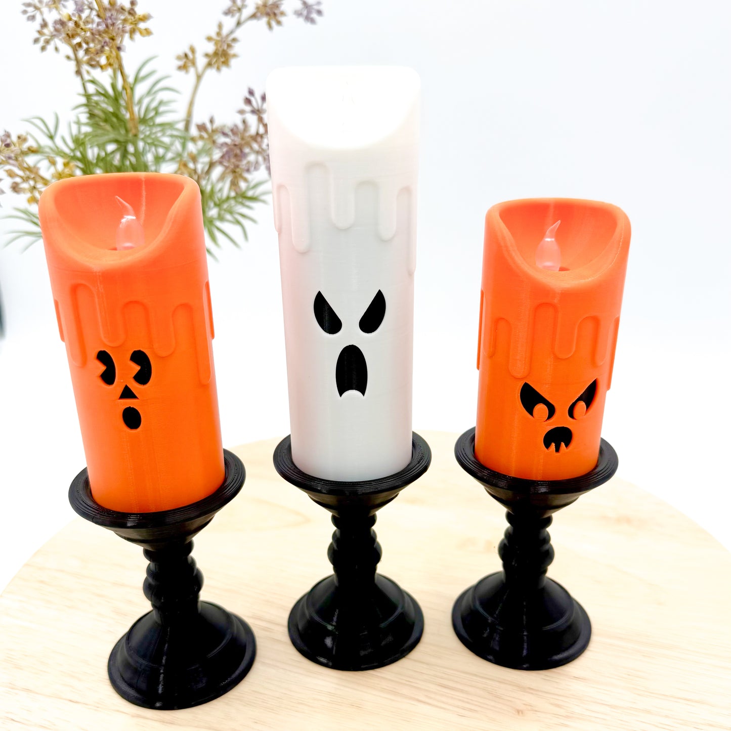 Spooky Candlestick Halloween Decor