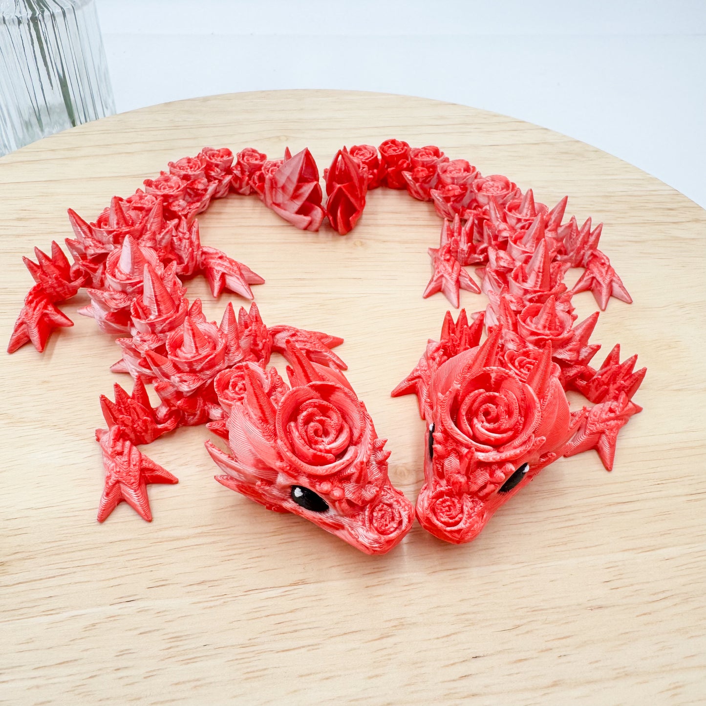 Rose Dragon 3D Printed Valentine’s Day Special Edition Figurine