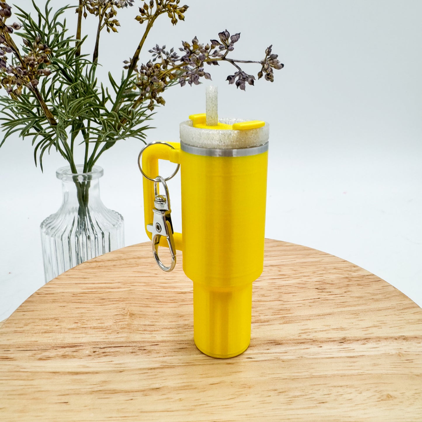 Tumbler Cup Chapstick Holder Keychain Gift