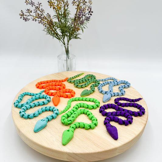 3D Printed Articulating Snake Figurine