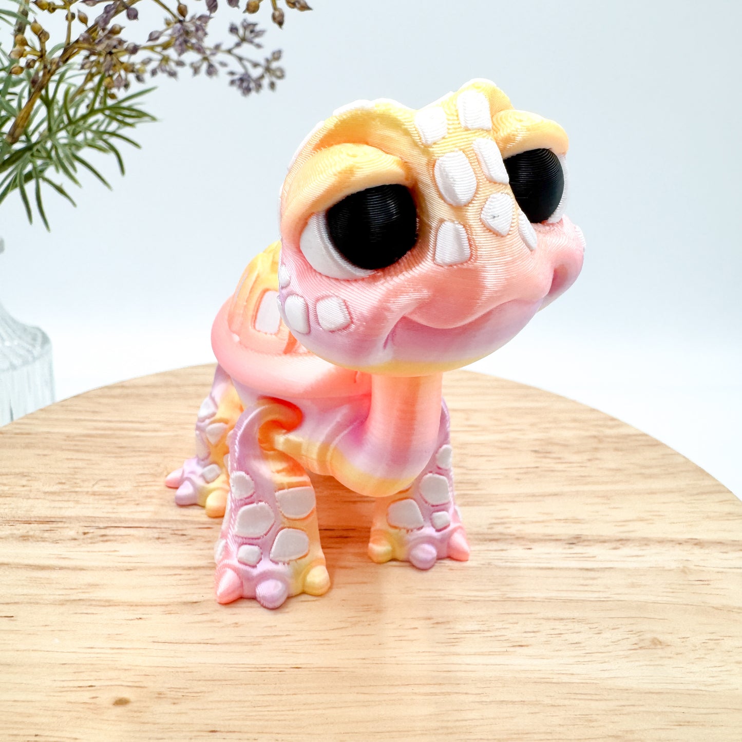 3D Printed Standing Turtle Decor Figurine