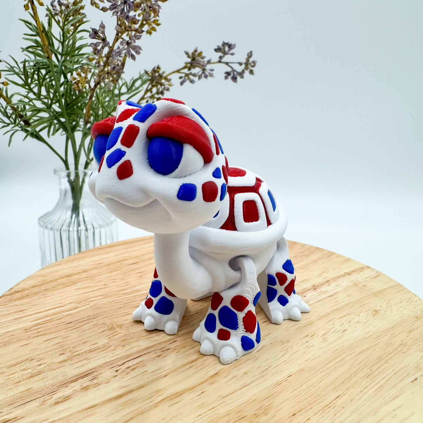 3D Printed Standing Turtle Decor Figurine