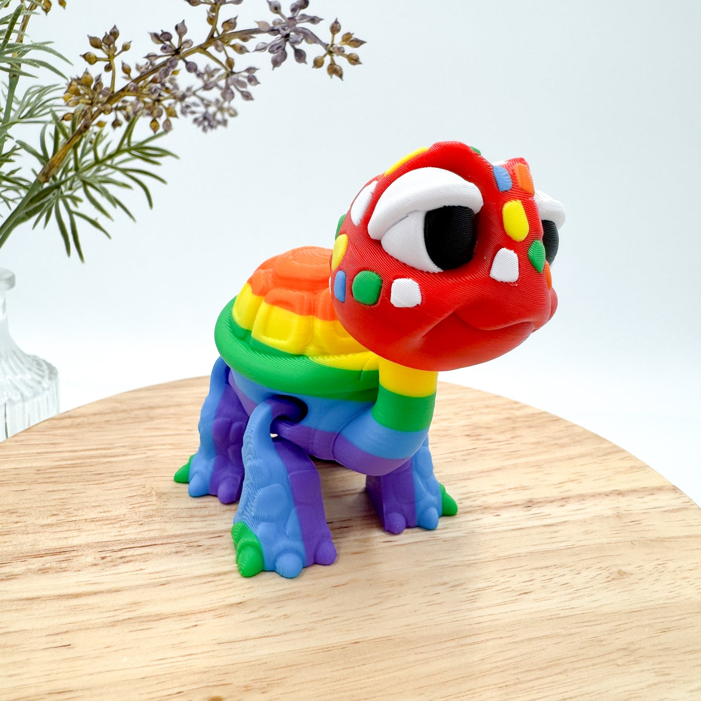 3D Printed Standing Turtle Decor Figurine