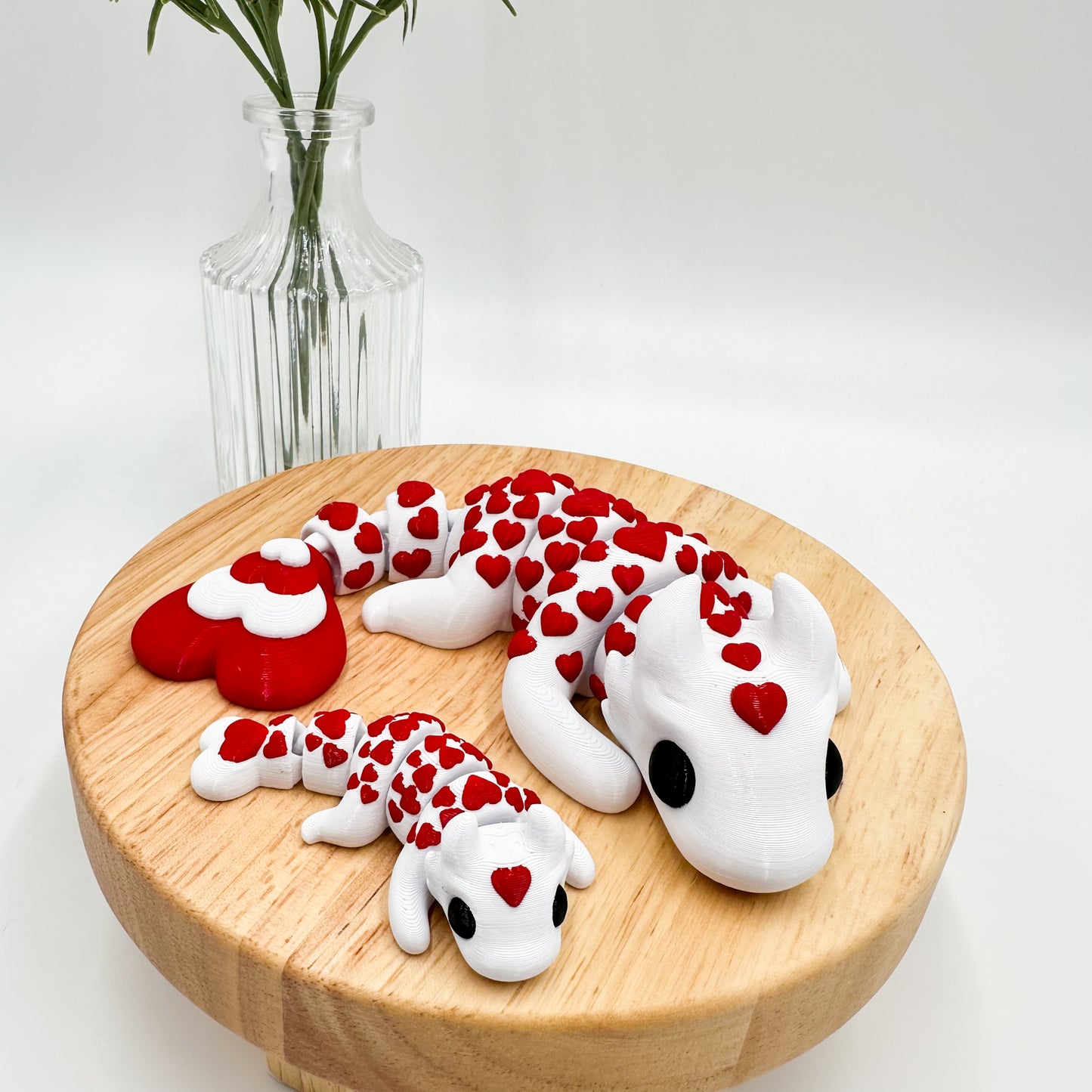 Baby Dragon with Hearts, Larger Size