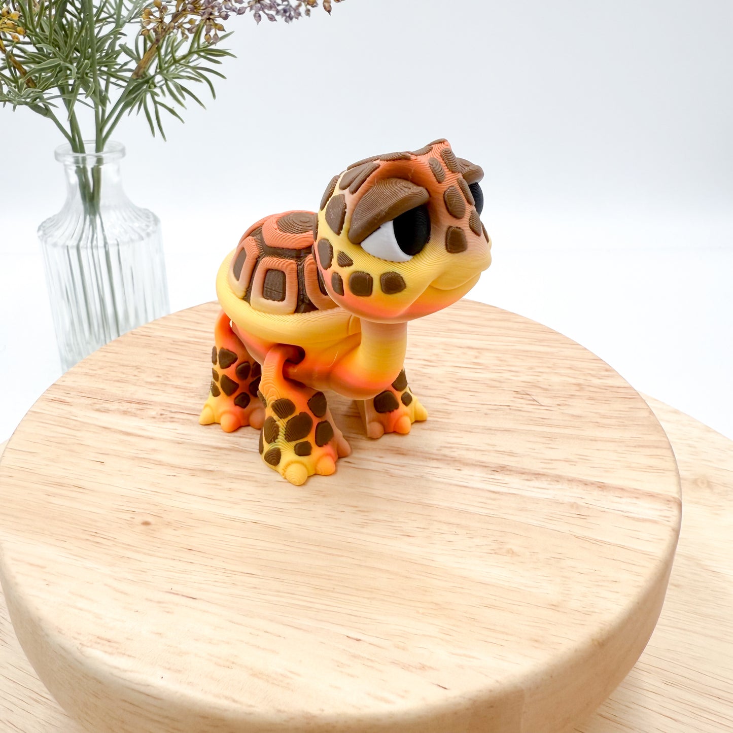 3D Printed Standing Turtle Decor Figurine