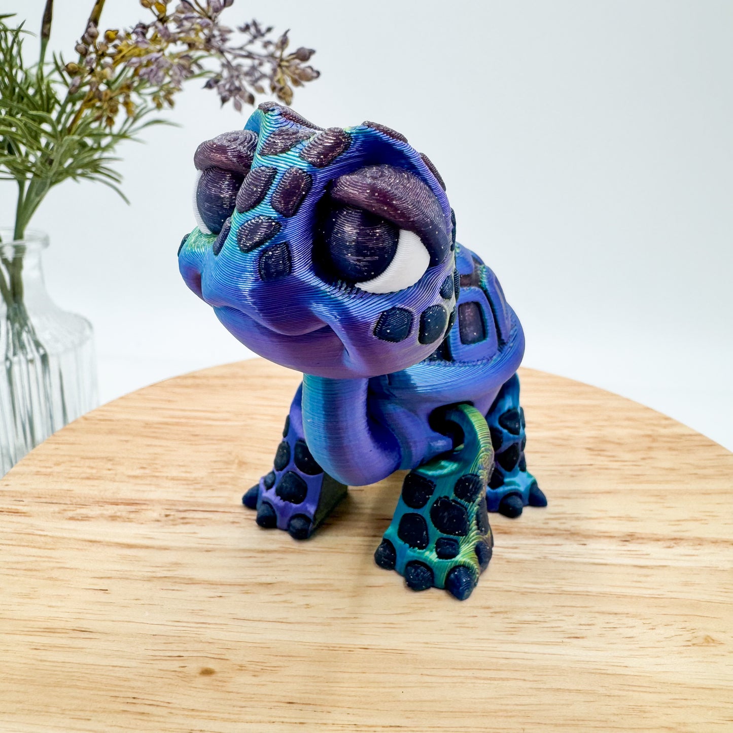 3D Printed Standing Turtle Decor Figurine