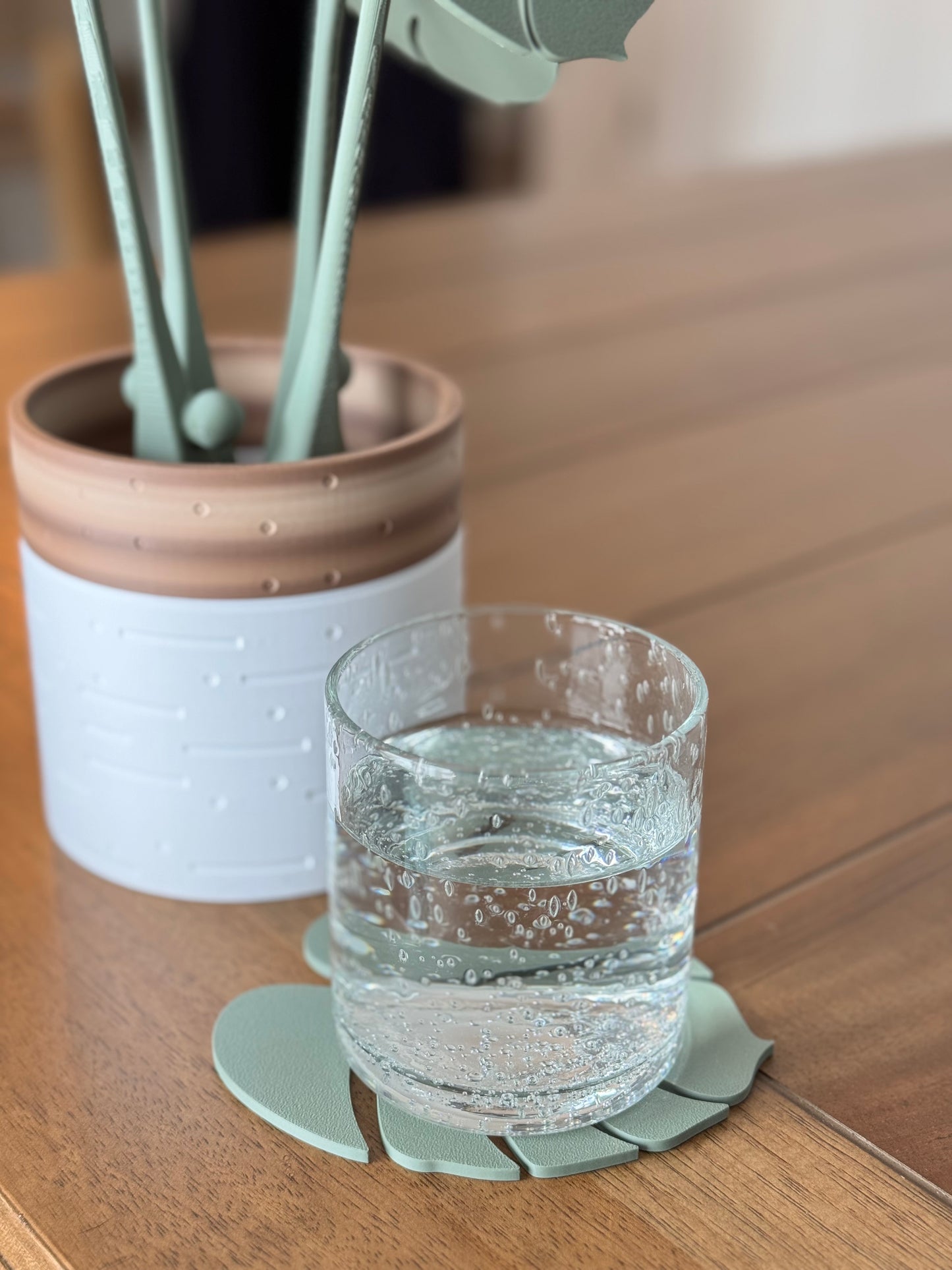 Monstera Coaster Plant - 3D Printed Magnetic Coaster Leaves