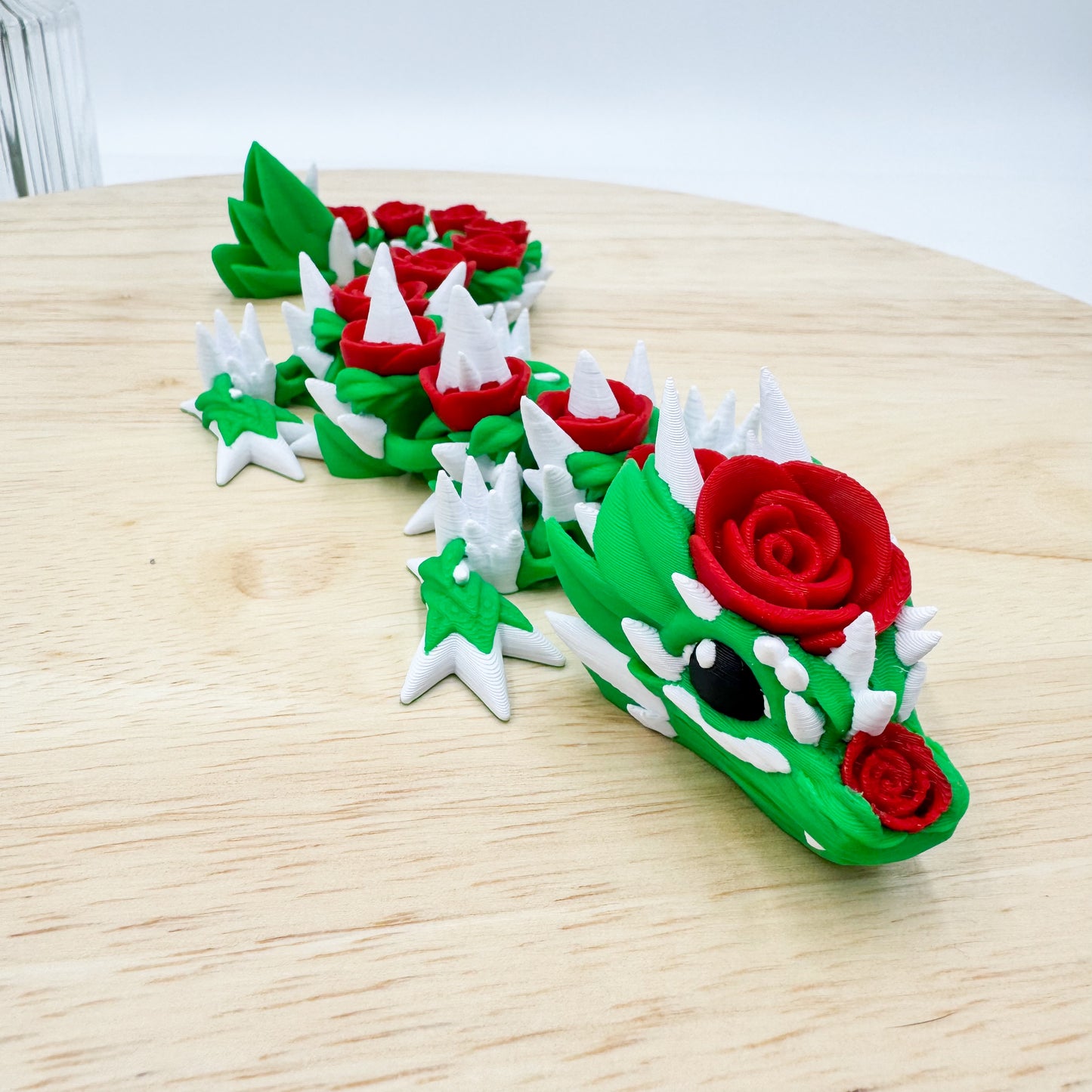 Rose Dragon 3D Printed Valentine’s Day Special Edition Figurine