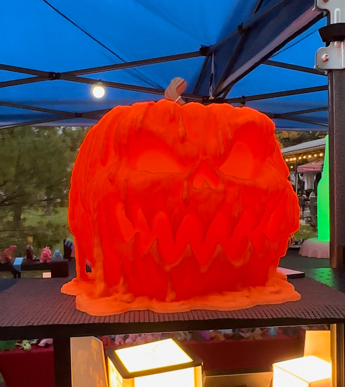 Light Up Melting Pumpkin Jack O’Lantern