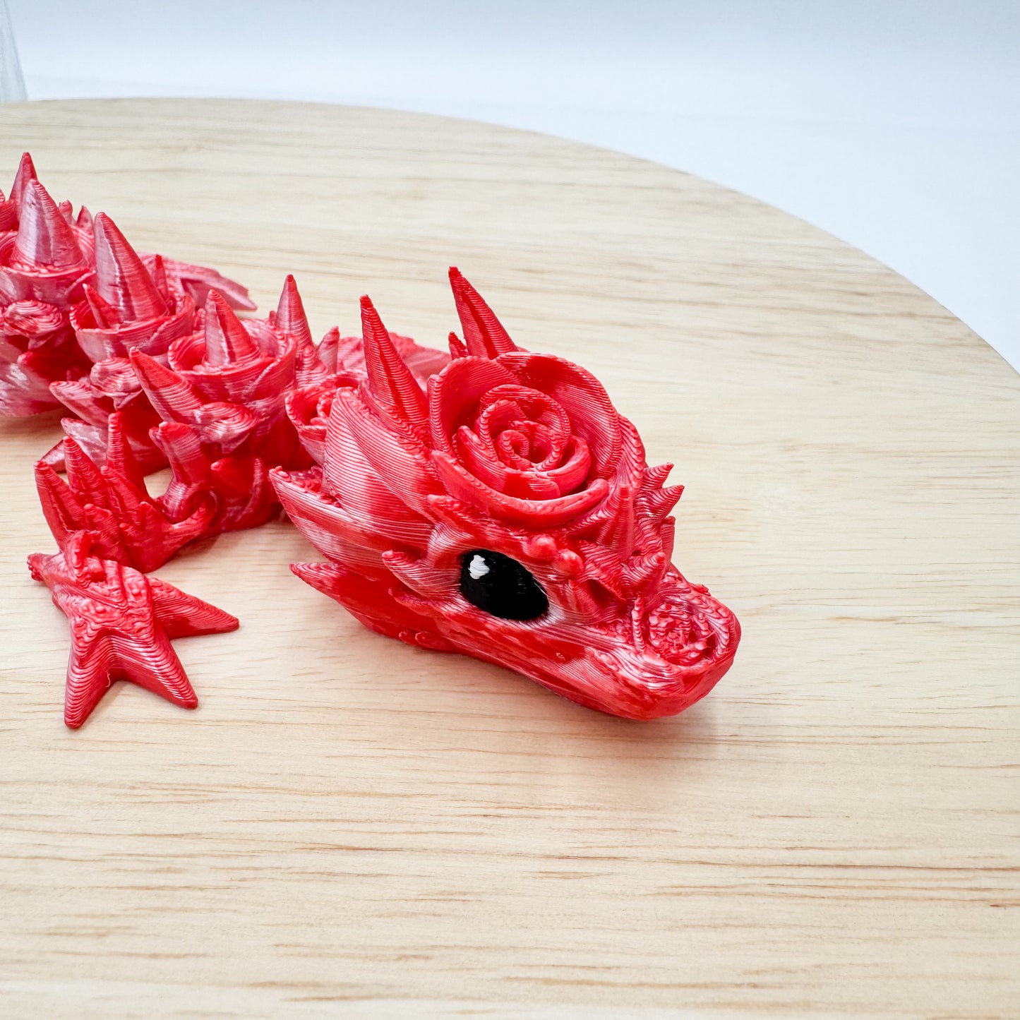 Rose Dragon 3D Printed Valentine’s Day Special Edition Figurine